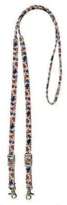 3/4" x 8ft Cow Print nylon contest rein with scissor snap end Reins