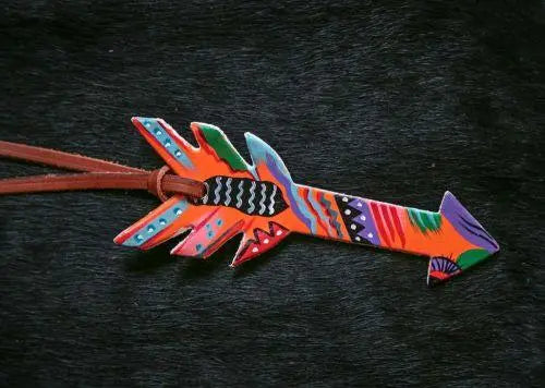 Hand painted Saddle Arrow Charm Horse