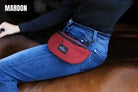 Saddle Sack - English/Hip Sacks Maroon Horse