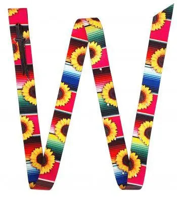 Premium Quality Serape & Sunflower Print Nylon Latigo Horse