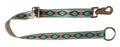 1" Teal Southwest Print nylon adjustable bucket hanger