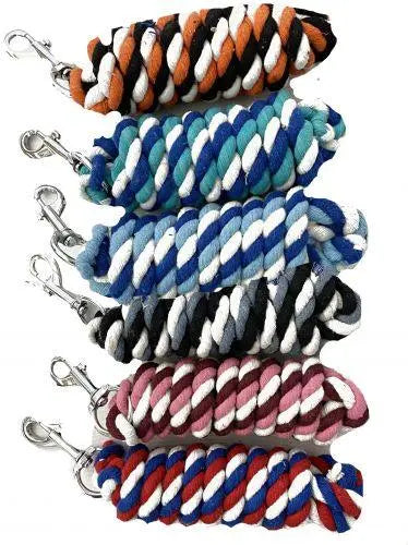 Multi Color 8ft Cotton Lead Horse