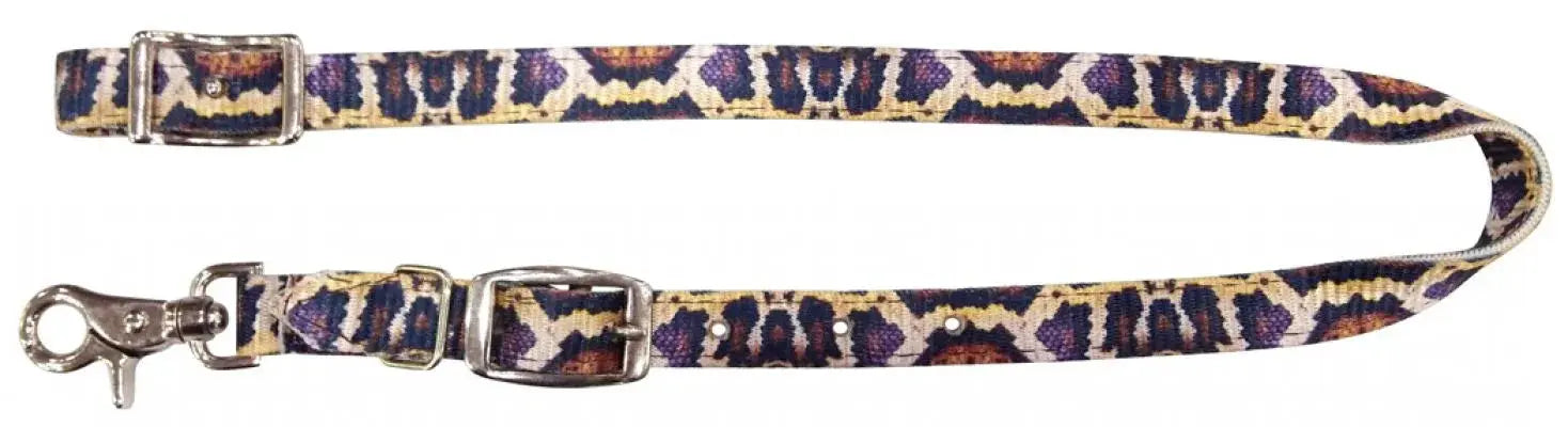 Premium Nylon wither strap with Python Print Horse