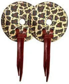 Leather bit guards with snakeskin design Horse Tack