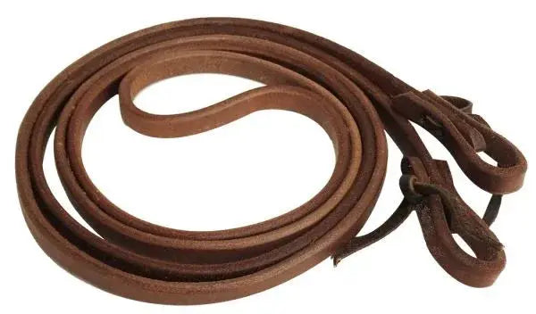 1/2" X 8' long oiled harness leather roping reins Horse