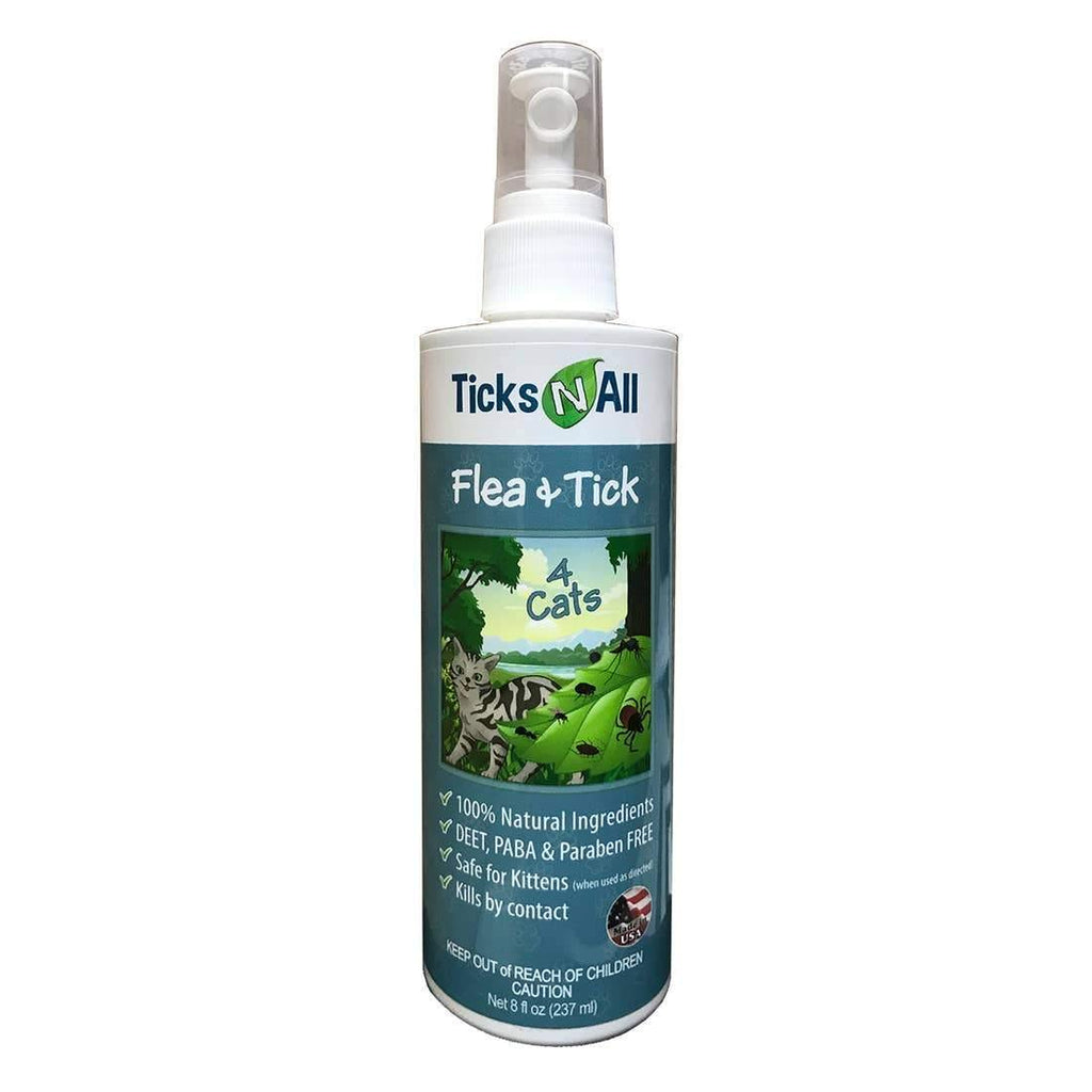 All Natural Flea & Tick 4 Cats 8oz - KP Pet Supply