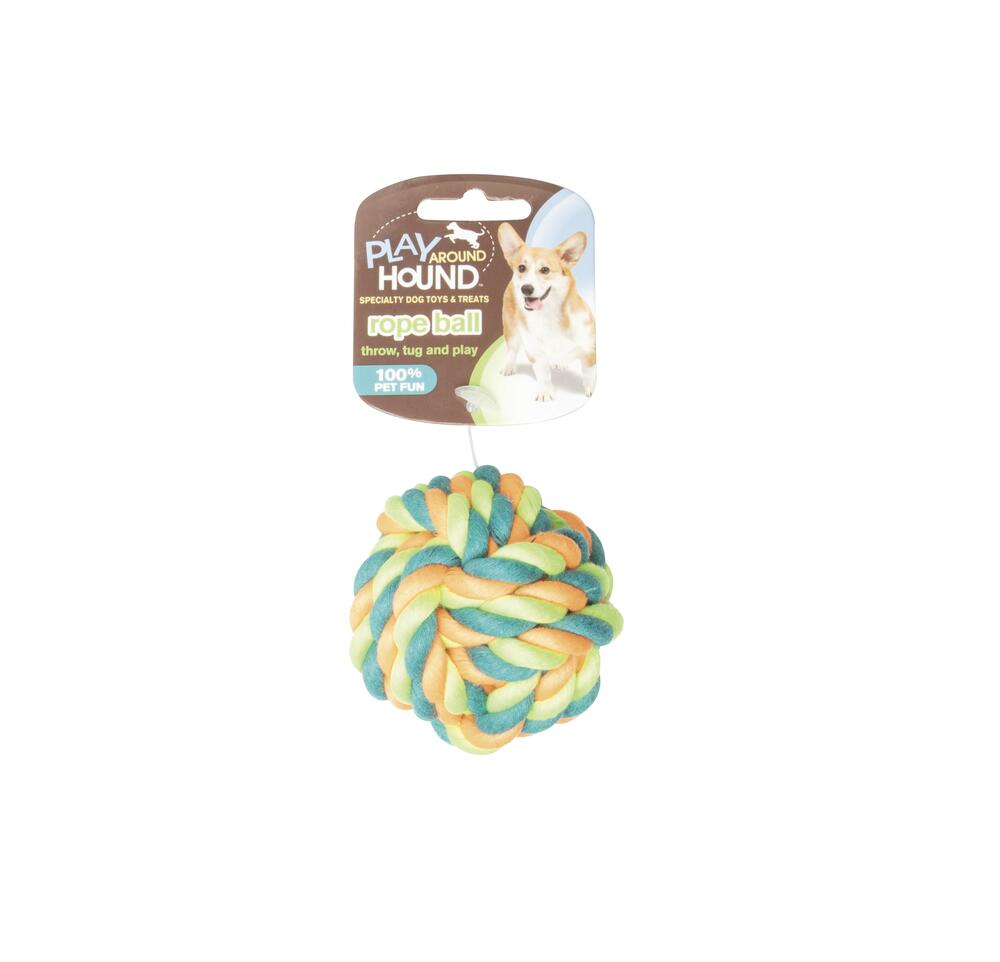 Play Around Hound™ Nylon Rope Ball Dog Toy – KP Pet Supply