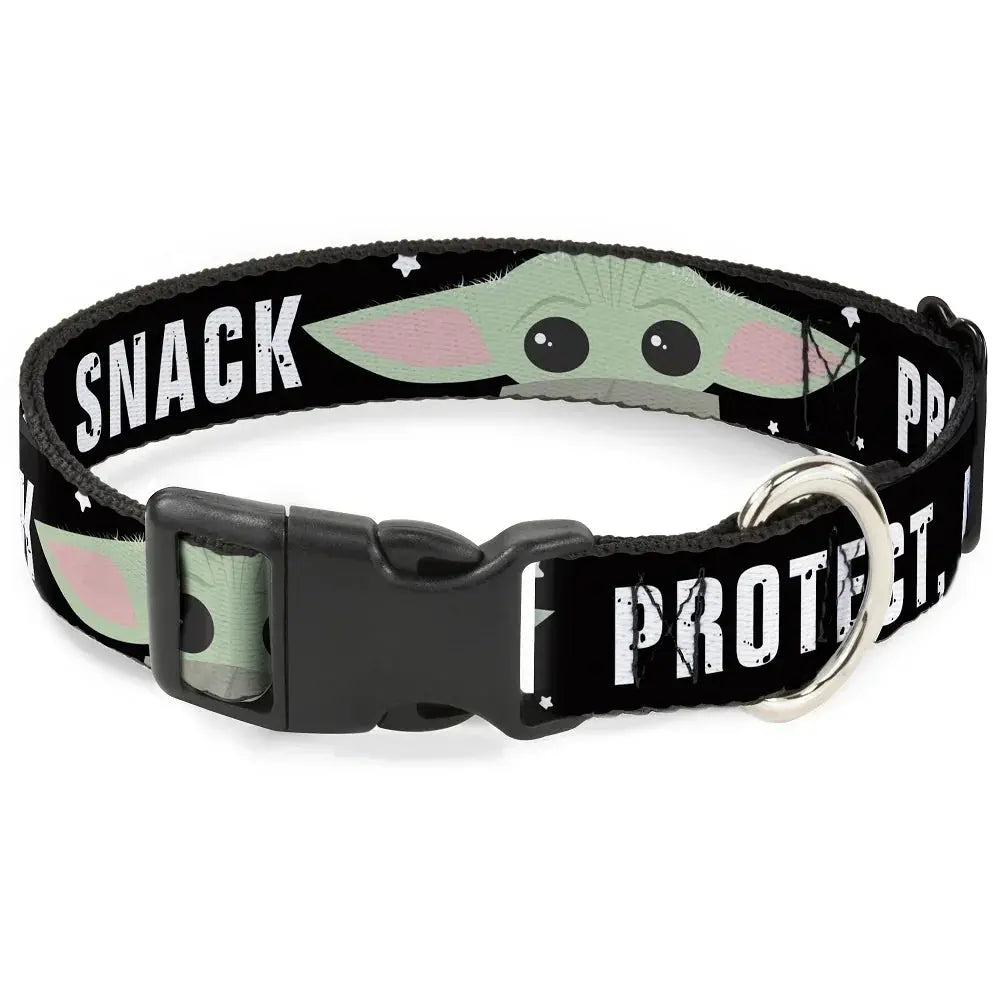 Star Wars Pet Collar, Dog Collar Plastic Buckle, Star Wars The Child Chibi Face Protect Attack Snack Dog