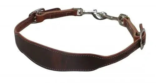 American made oiled harness leather wither strap with swivel snap ends. Made in the U.S.A. Horse