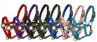 Pony size nylon halter is constructed of triple ply nylon with brass hardware Horse