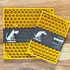 Honeycomb Design Emat Enrichment Licking Mat - Yellow - Dog