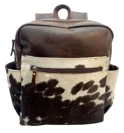 Hair on Cowhide Leather Backpack