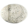Engraved German Silver Belt Buckle