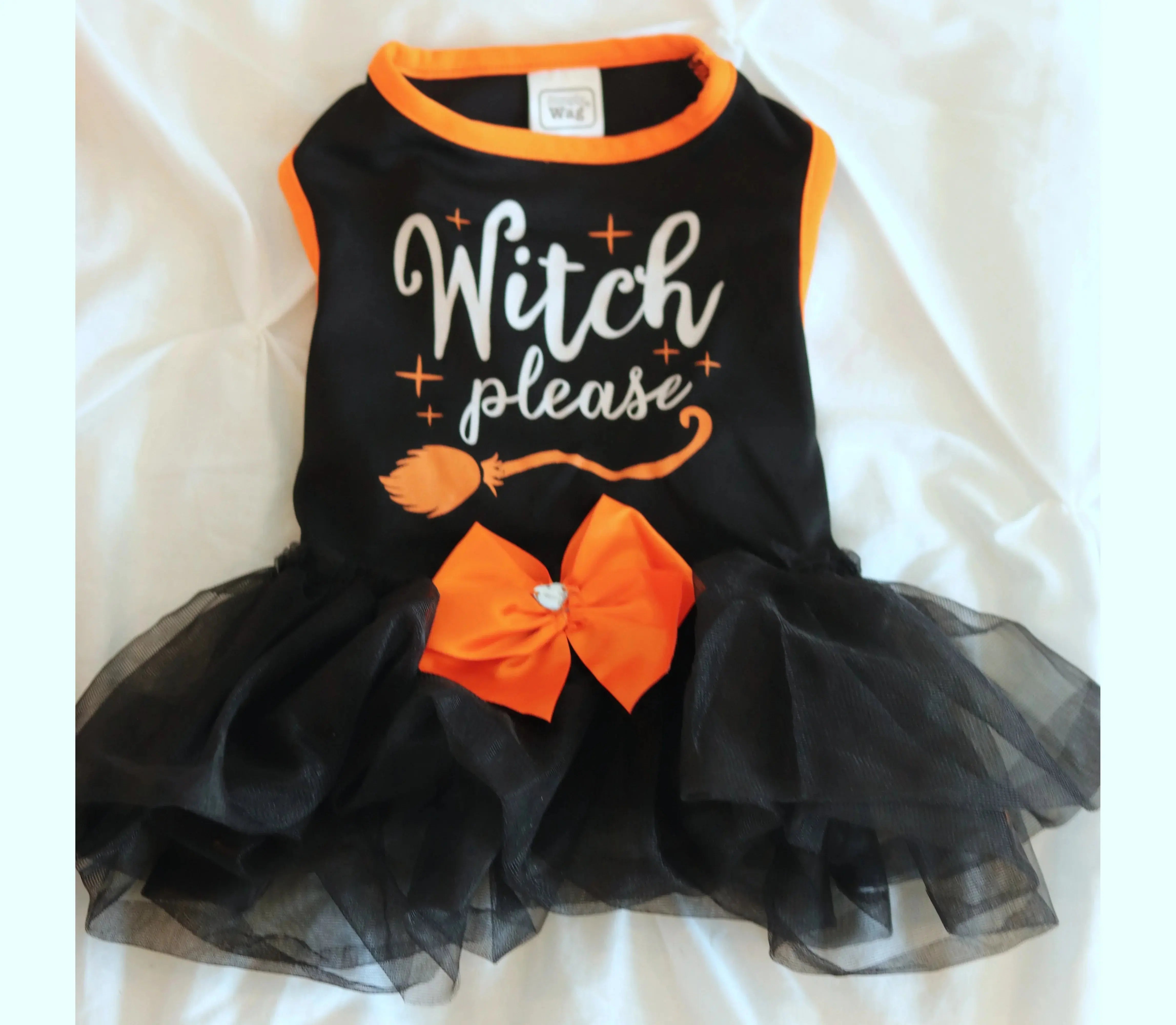 Halloween Pet Dress Witch Please Medium Dog