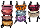 Assorted Prints and Colors Leather Saddle Pouch Horse