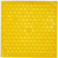 Honeycomb Design Emat Enrichment Licking Mat - Yellow -