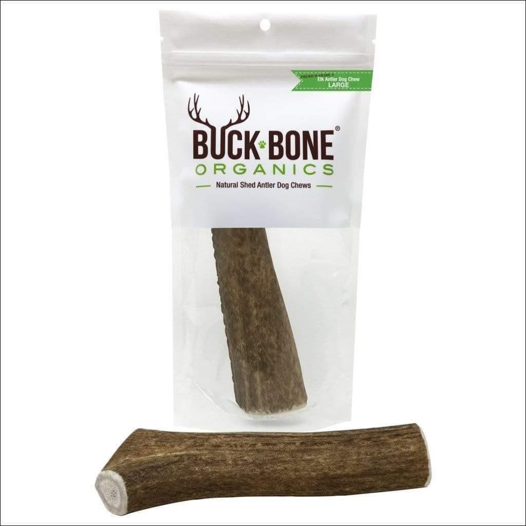 Buck Bone Organics Whole Elk Antler Dog Chew- Multiple Sizes