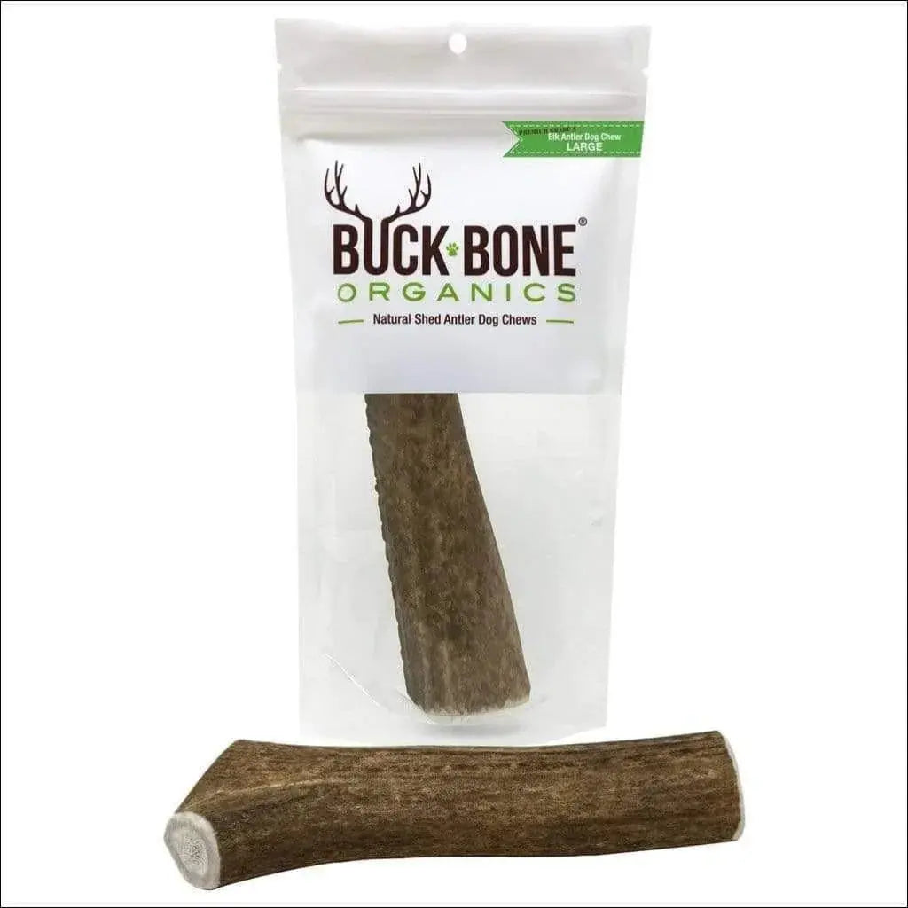 Buck Bone Organics Whole Elk Antler Dog Chew- Multiple Sizes Dog