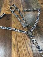 Nylon Cow Print One Ear Headstall and Breast Collar Set HORSE SIZE Horse Tack