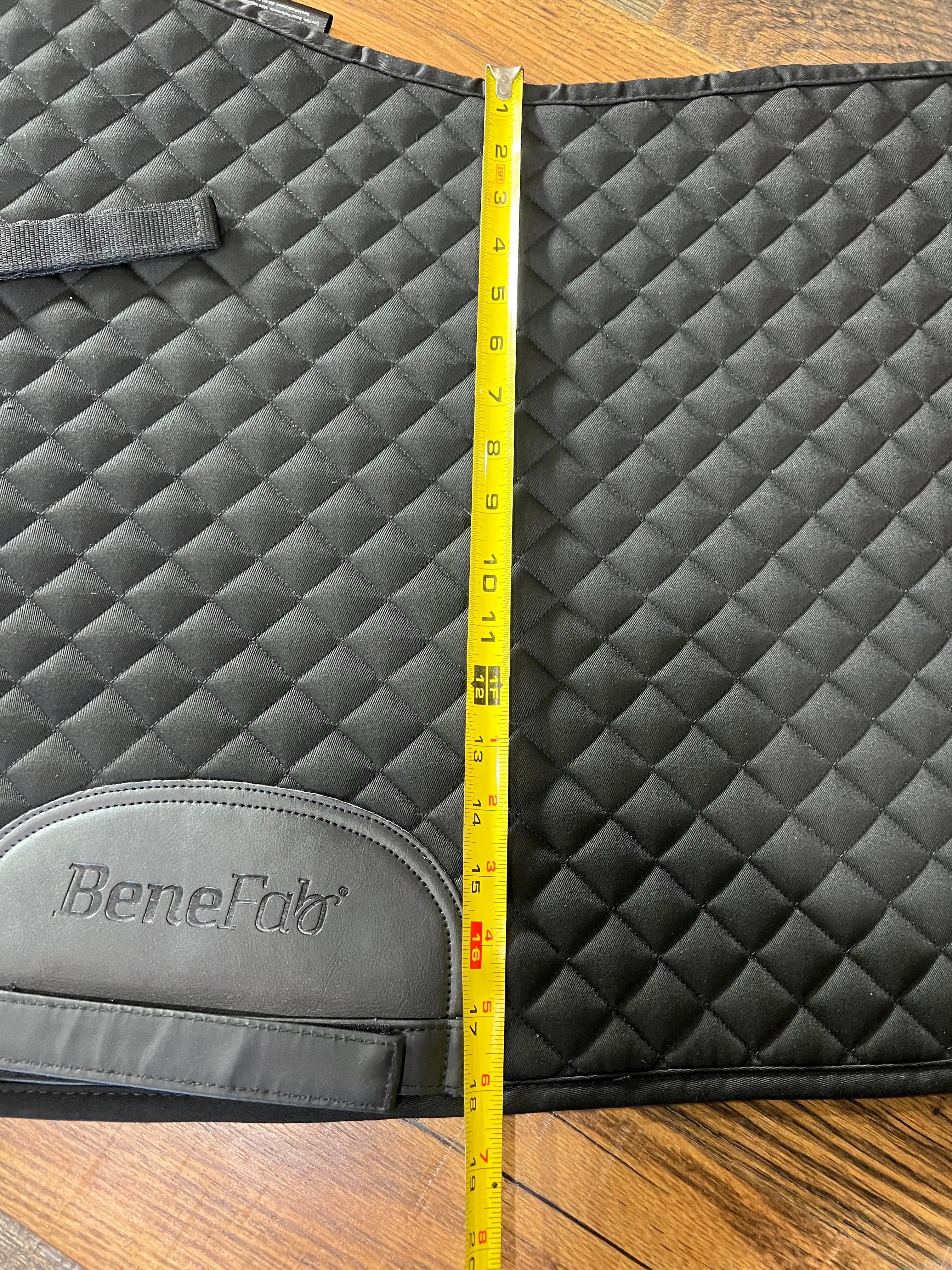 New Benefab black quilted therapeutic all-purpose saddle pad