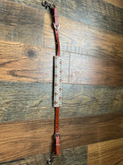 Tan/Orange Aztec Leather Wither Strap Horse