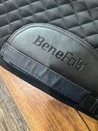 New black Benefab therapeutic quilted saddle pad with logo