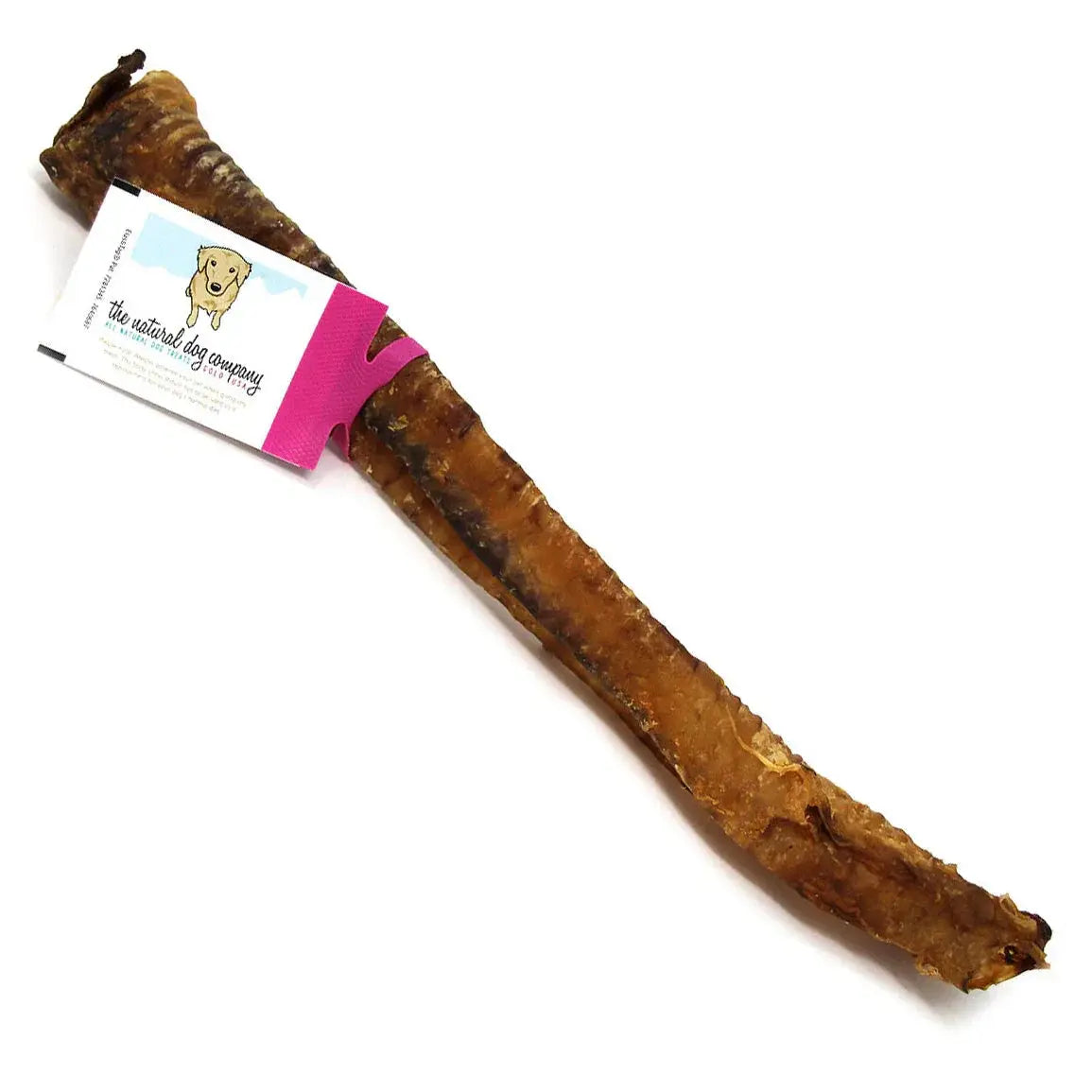 Lamb Trachea brown textured dried beef treat by The Natural Dog Company